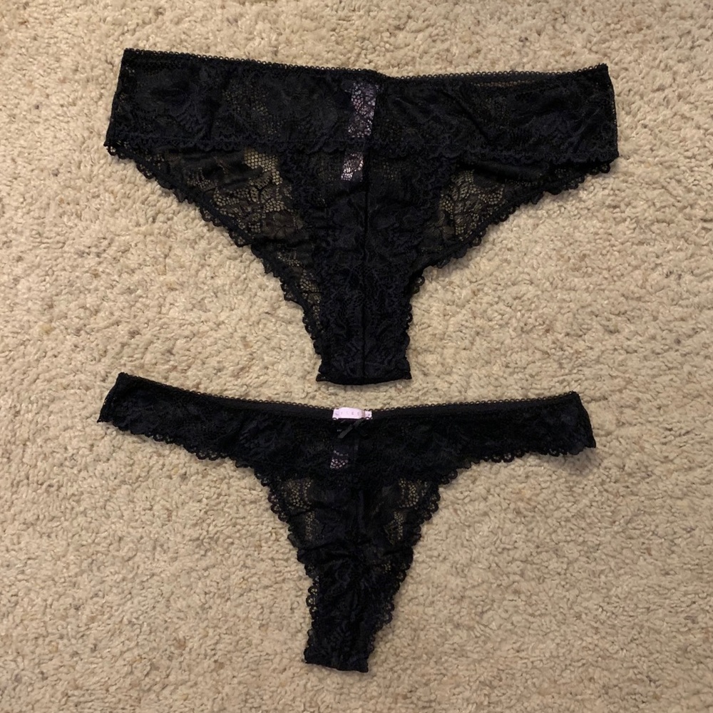 Savage X Fenty Lace and Mesh Undies Set